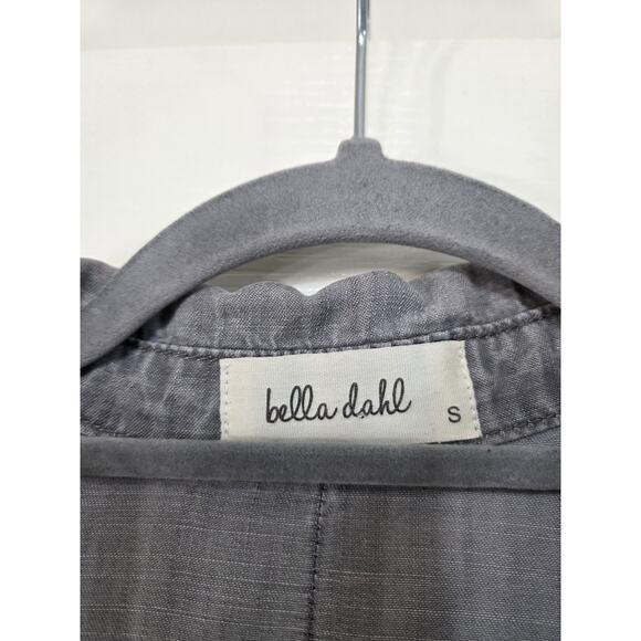 Bella Dahl Light Gray Chambray California Casual Tencel Soft Shirt Women's Small - Picture 2 of 14